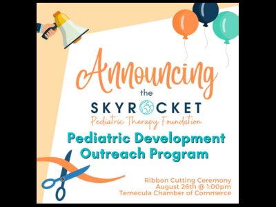 Skyrocket Pediatric Therapy Foundation Pediatric Outreach Program Ribbon Cutting